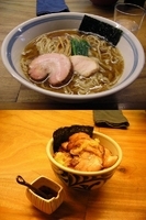 「『極上煮干らぁめん+燻風炙りちゃあしゅう丼（￥700+380）』」@白河手打中華そば  一番いちばんの写真