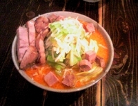 「京介味噌ラーメン+細切り豚肉+大盛」@つけめん屋 赤羽京介の写真