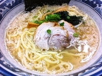 「塩らーめん（650円）+ランチセット・餃子・ライス（150円）」@東京こだわり麺屋 らーめん殿の写真