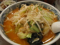 「辛味噌セット780円」@北海道らーめん 魚らん坂 両国店の写真