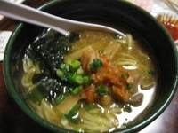 「締めのハーフラーメン(宴会コース4000円内)」@こだわりらーめん千代都の写真