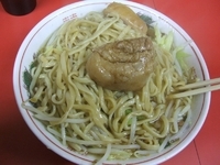 「大ラーメン豚入り+ニンニク」@ラーメン二郎 千住大橋駅前店の写真