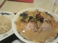 「ネギ味噌麺（チャーハンセット）830円」@ダイニング 桃華の写真