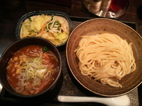 「野菜大盛味噌つけめん（並・冷）」@三ツ矢堂製麺 高田馬場店の写真