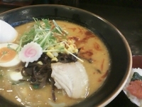 「旨辛みそらーめん750円+明太子ごはん（ランチサービス）」@よしの軒の写真