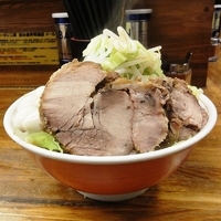 「ミニラーメン+ニンニク少なめ」@ラーメン二郎 新小金井街道店の写真