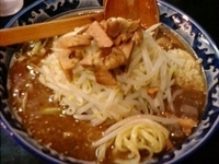 「男麺+麦めし（サービス）」@濱塩らぁめん 白虎の写真