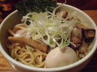 「煮干し汁なし（中） 650円」@らーめん 破顔の写真