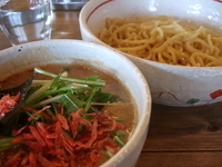 「エビ味噌タンタンつけ麺」@中華そば 椿の写真