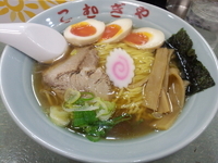 「中華そば+味玉」@らーめん専門 旨麺 こむぎやの写真