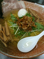 「塩ラーメン 白ハマグリだし!」@覆麺 智の写真