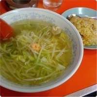 「湯麺+焼めし小（￥750）」@中華料理 とんとんの写真