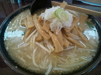 「味噌ラーメン+メンマ」@手打ちラーメン 恒の写真
