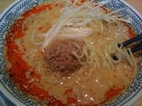 「白胡麻坦々麺(3月中旬まで) 714円」@丸源ラーメン つくば店の写真