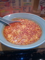 「タンタンメン メチャ辛 700円+ニンニクダブル 100円」@元祖ニュータンタンメン本舗 尻手店の写真