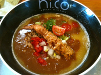 「【2月限定】海老白湯スープのカレーらーめん（800円）」@ラーメン にっこう 本店の写真