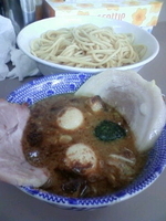 「tつけ麺+大盛り+味玉2つ+小チャーシュー」@庵悟の写真