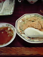 「Cセット（チャーハンと自家製餃子5個）」@中国料理 進来軒の写真