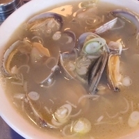 「大粒あさりのつゆそば」@串揚げ アンジュの写真