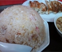 「チャーハン+ぎょうざ（500円+230円）」@ぎょうざやさんの写真