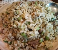 「豚角煮と高菜の炒飯（750円）」@龍高飯店 坦々麺房の写真