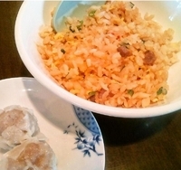 「ゴマ味噌タンタン麺ランチ+ライスを半チャーハンに変更（838円+」@バーミヤン 石岡店の写真