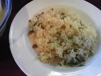 「自家製チャーシューと水菜のピラフ(大)¥350」@麺屋 鎌倉山の写真