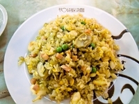 「エビ入りヤキメシ1250円+ビーフシチュー2350円+サラダ・ス」@洋食屋 ヨシカミ 浅草店の写真