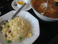 「坦々めん+半チャーハン+杏仁豆腐900円」@中国酒家 長江の写真