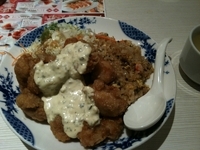 「唐揚げチャーハン（880円）・タルタルソースバージョン」@バーミヤン 大宮櫛引店の写真