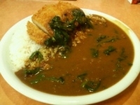 「ロースカツカレー・ほうれん草・ライス500g（1080円）」@カレーハウスCoCo壱番屋 日立大沼店の写真