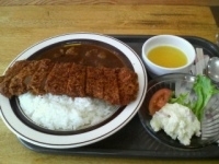 「Bランチ カツカレーセット（650円）」@すい月の写真