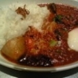温野菜カレー+温泉タマゴ