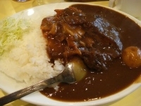 「キムチカレー（激辛）+メンチカツ+ライス大盛」@キッチン ヨッチの写真