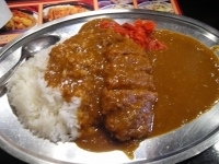 「スパイシーカツカレー620円+特盛り100円」@ます家 芝大門店の写真
