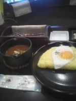 「たまごカレー 辛さ 普通」@つぼやきカレー キートン 幟町の写真