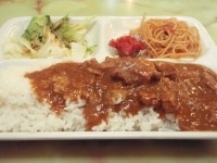 「Bランチ（ポークカレー/スパゲティ/サラダ） （辛さ 普通） 【」@SPICY HOUSEの写真