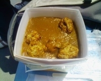 「サッカーボールカレー」@敷島公園陸上競技場売店の写真