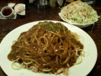 「ツナカレースパゲッティ（ディナー・ドリンク・デザート付）（110」@cafe woodyの写真