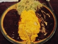 「マサラカレーとハヤシのハーフ&ハーフ 【950円】」@キッチンニューほしの。の写真