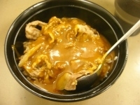 「ミニ牛カレー丼」@富士そば 新小岩店の写真