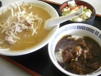 「みそら〜めんとミニカレー丼850円」@中華料理 山久 亀有店の写真