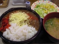 「メガチーズカレー680円」@すき屋 虎ノ門一丁目店の写真