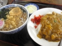 「カレーセット」@そば処 兎月の写真