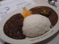 「アーモンドチキンカレー+ダブルミンチカレー1350円」@東京カレーラボの写真