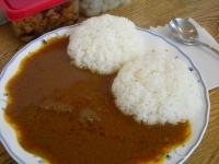 「ビーフカレー500円大辛100円大盛り100円」@カレー屋モモの写真