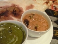 「2種類のカレーセット マッシュ&ホウレン草カレー+なすのキーマカ」@Spice Garden 六本木店の写真