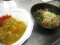 「カレーライスセットそば450円」@ポンヌッフの写真