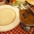ビーフ角切りカレー（中辛）1100円