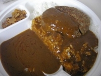 「ハンバーグカレー700円400g3辛」@カレーハウスCoCo壱番屋 JR小岩駅南口店の写真